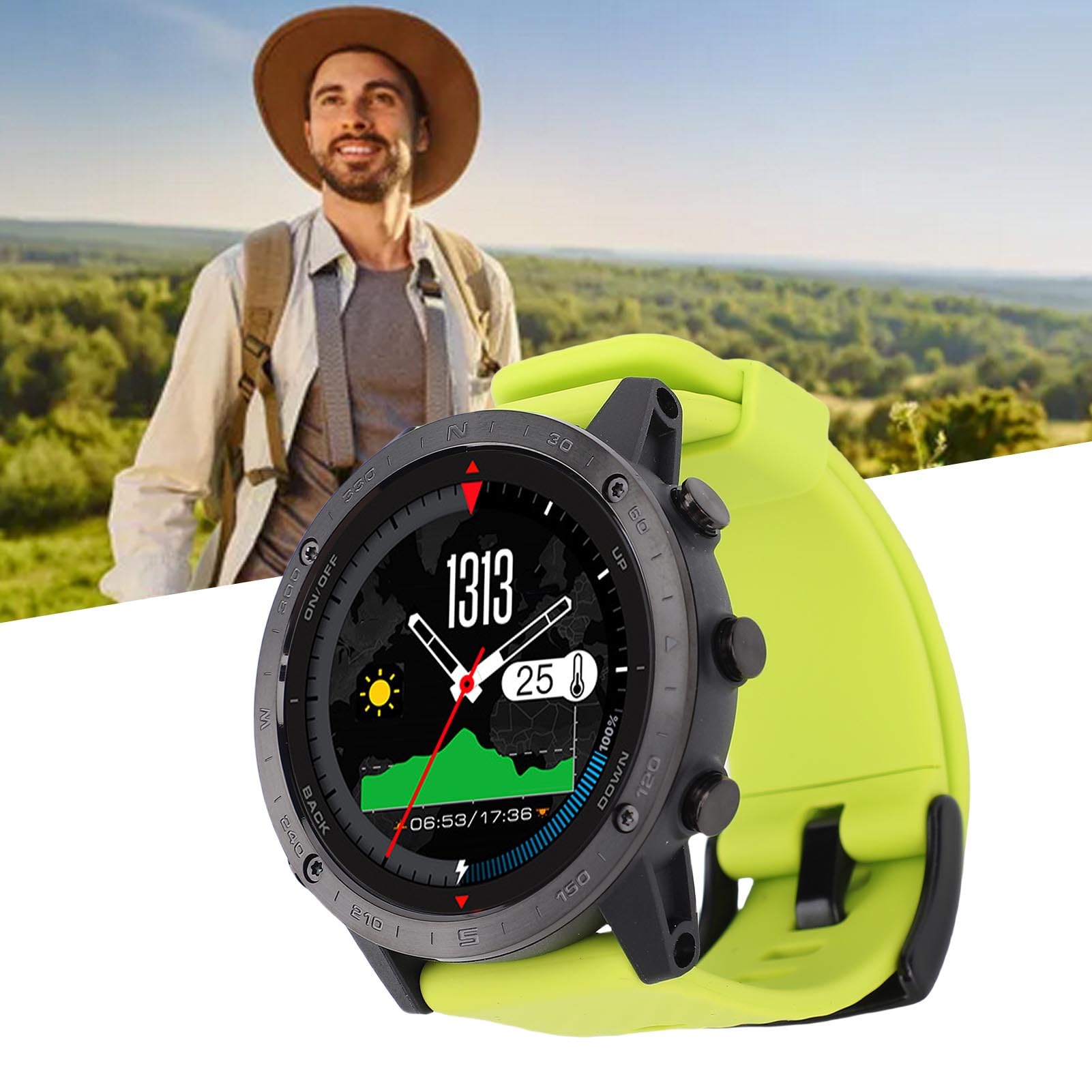 Montre de Plongée Imperméable Capteur de Profondeur Baromètre