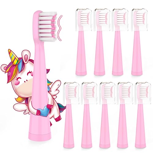 Vista 38 de Vekkia Bear Kids - Cabezales de repuesto para cepillos de dientes eléctricos, 7 veces más eliminación de placa, cerdas suaves curvadas 3D amarillo