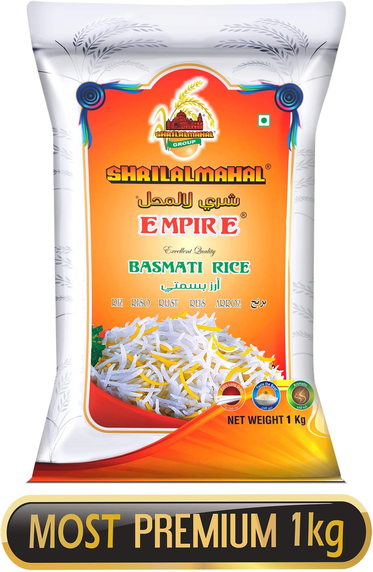 Empire Basmati Rice (Most Premium), 5 Kg (5 * 1Kg)