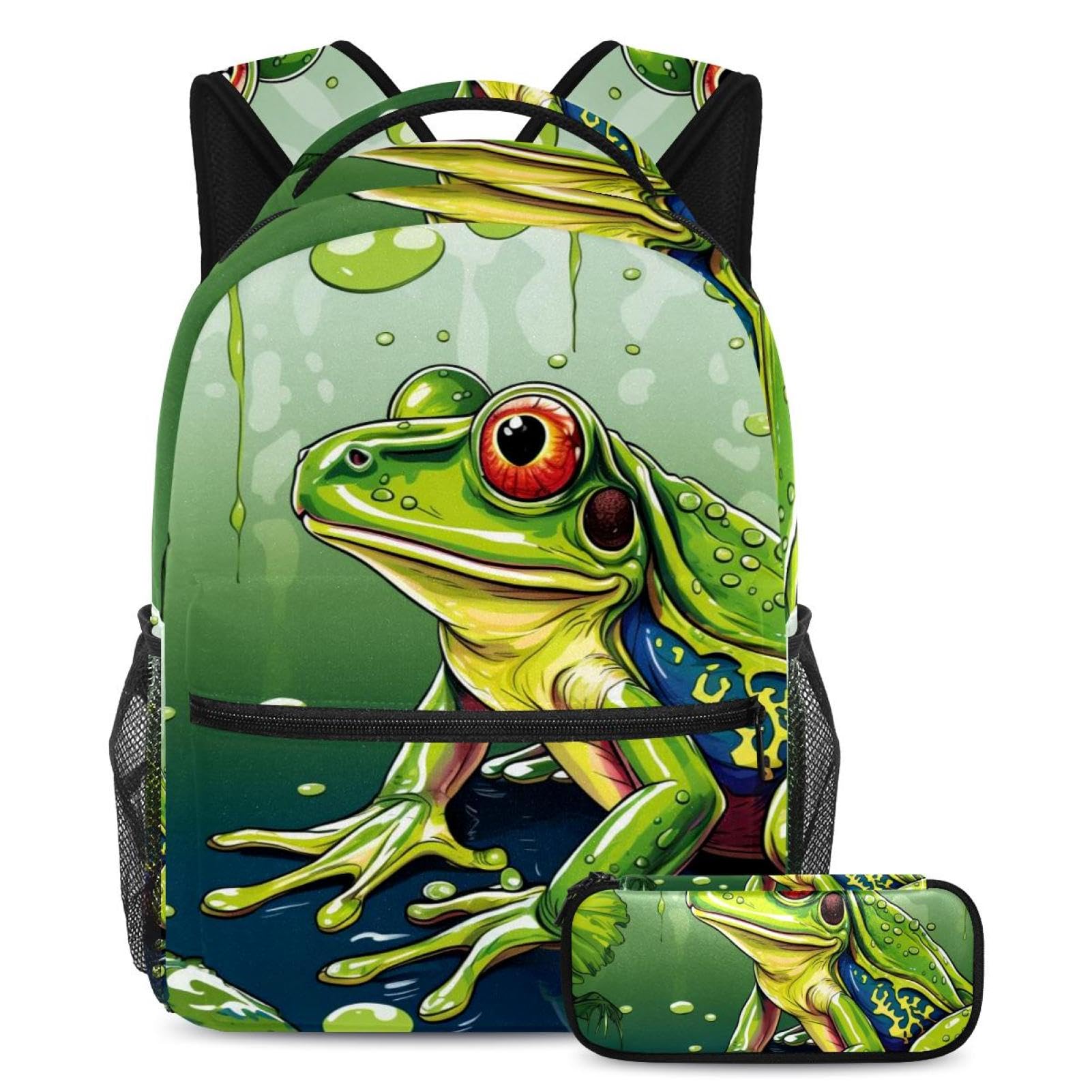 Sac à dos stylé girafe avec kit de rangement assorti solide
