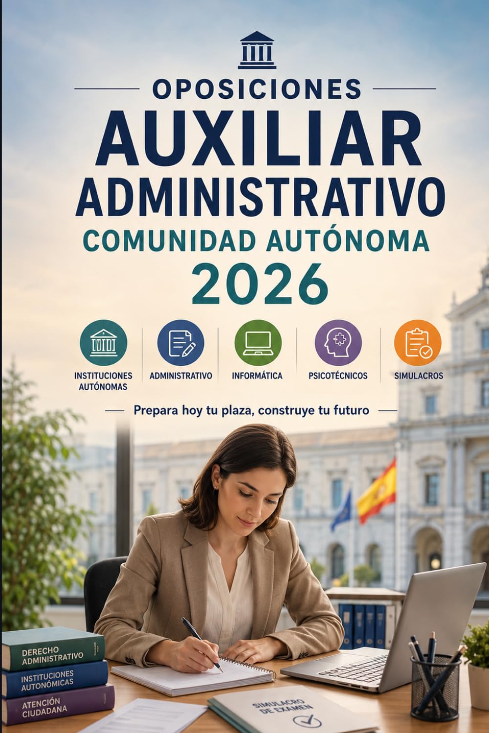 Oposiciones Administrativo Comunidad Autónoma 2026: Derecho autonómico, procedimiento administrativo, gestión pública, informática, atención ciudadana y supuestos prácticos
