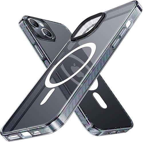 TORRAS Funda diseñada para iPhone 14 y iPhone 13, protección de grado militar 8X, compatible con MagSafe, no amarillenta, funda delgada para iPhone