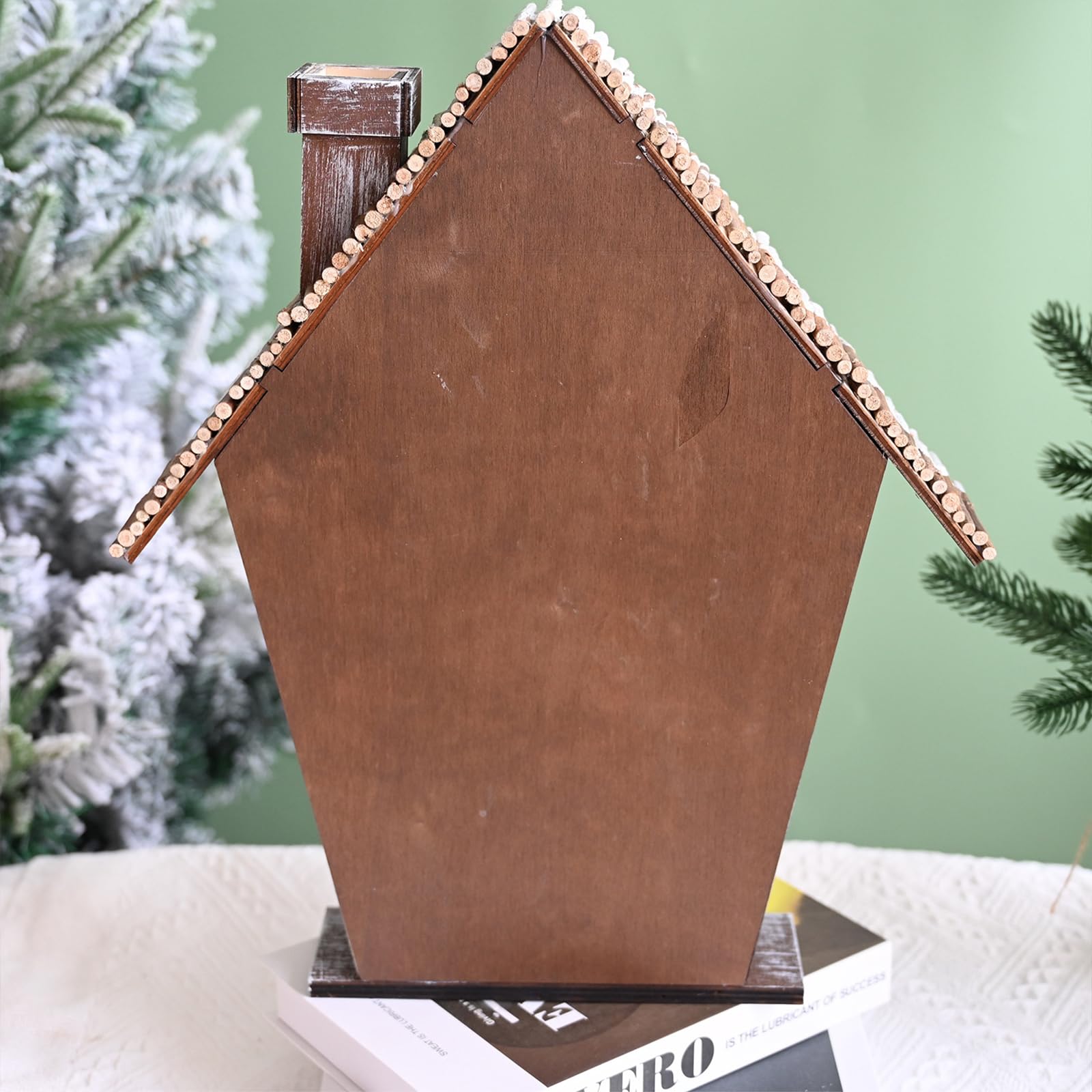 Calendario Dell'Avvento di Natale in Legno, Calendario Dell'Avvento a Forma di Casa con 24 Cassetti e Numeri da Riempire 2024, Calendario Dell'Avvento Riutilizzabile Fai-da-te