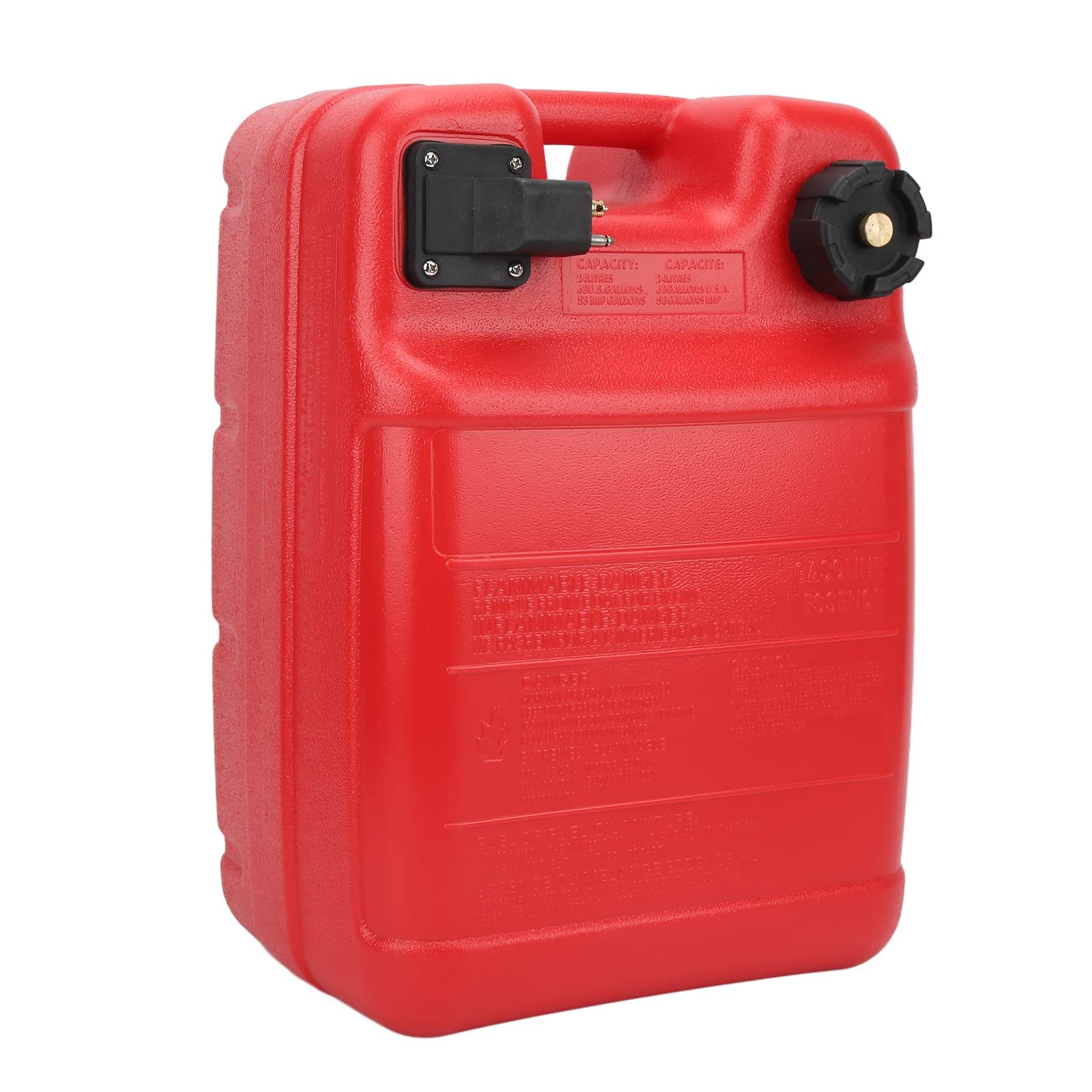 Réservoir de Carburant Marin， Réservoir de Carburant Portatif pour Bateau Marin， Réservoir de Carburant de Bateau en Plastique 24L Réservoir de Carburant Hors-bord Marin Portable avec Conception D'éch