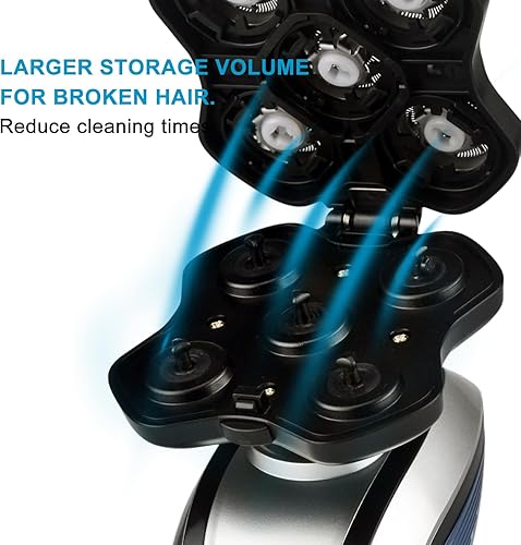 Miniatura 5 de Afeitadora profesional de cabeza calva, maquinilla de afeitar eléctrica para hombre más calvo, afeitadora de cabeza y cara masculina, recortadora de