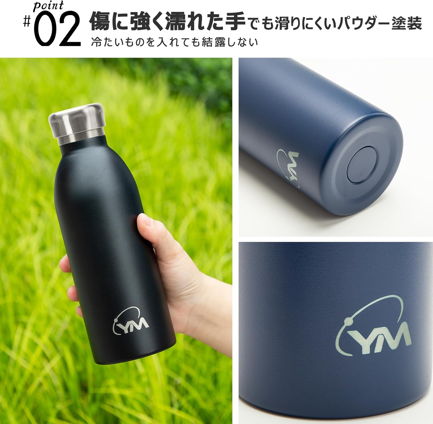 HULEYA 水筒 魔法瓶 保冷ボトル 500ml ストロー付き ステンレス 保温 軽量 スクリューマグボトル 直飲み 0.5l 洗いやすい ジュース コーヒー対応 漏れ防止 結露しない アウトドア スポーツ ヨガ 職場 通勤 男の子 高校生 子ども 誕生日 プレゼント ブラック
