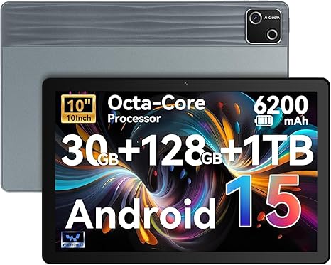 Jeazans 10.1" Android 15 Tablet: Powerful Performance with 30GB RAM