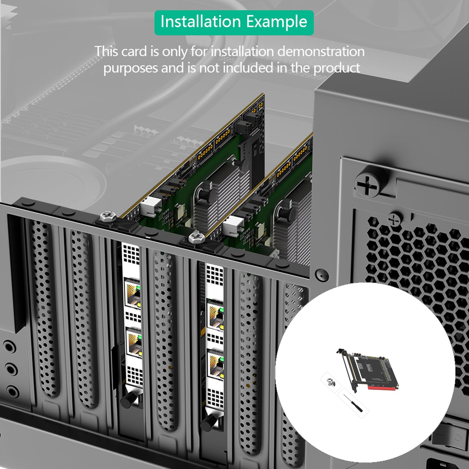 Server PCIe5.0 a 4C+Convertitori Scheda per 400G 800G Aggiornamenti di rete Non perdita di larghezza di banda