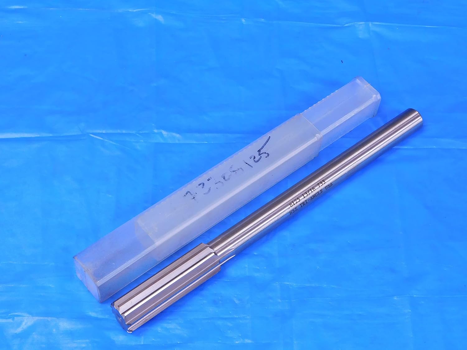 New TRI-Angle 13/16 O.D. HSS Chucking Reamer 10 Flute .8125 USA Made - MB11652BW2