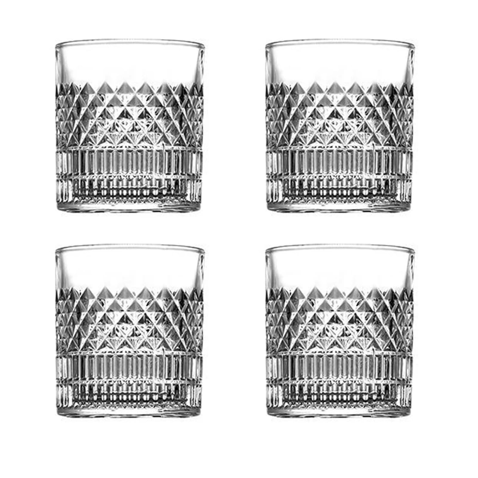 Kristallgläser 1/2/3/4 stücke Tassen 335 ml Transparent Whisky Tasse for Party/Home/Bar Kristall Glas wein Tasse Tassen Becher Bier Glas(4pcs)
