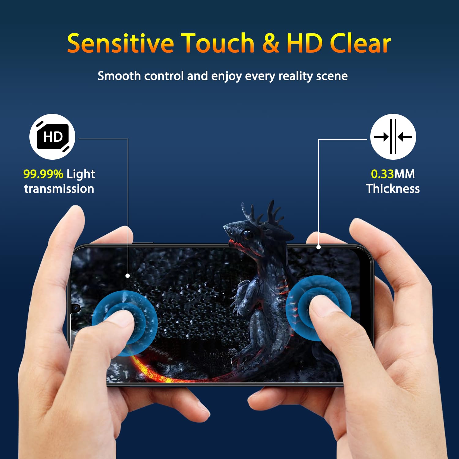 QsmQam 3 Pezzi Vetro Temperato per Xiaomi Redmi Note 13 4G / Redmi Note 13 Pro (4G/5G) / Poco X6 / Poco X6 Pro, Pellicola Prottetiva Anti Graffio, Durezza 9H, Senza Bolle Vetro Protettivo