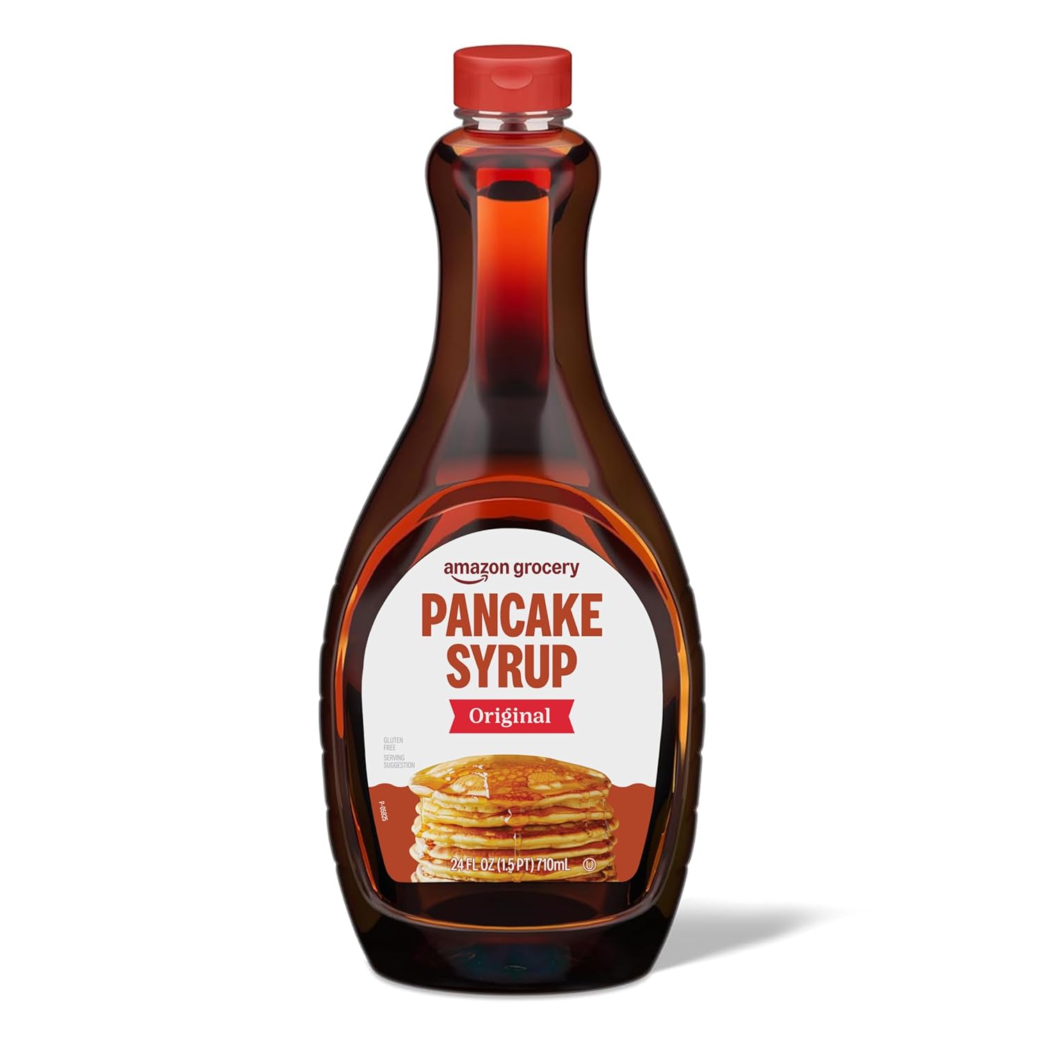 Amazon Grocery Original Pancake Syrup, 24 Fl Oz - Traditional Flavor, No Refrigeration Needed, Packaging May Vary