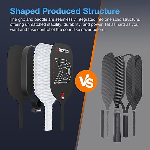 Miniatura 9 de Pickleball Paddles - Professional Carbon Fiber Paddle with Honeycomb Core Pickleball Rackets - Lightweight Precision & Enhanced Shock Absorption for