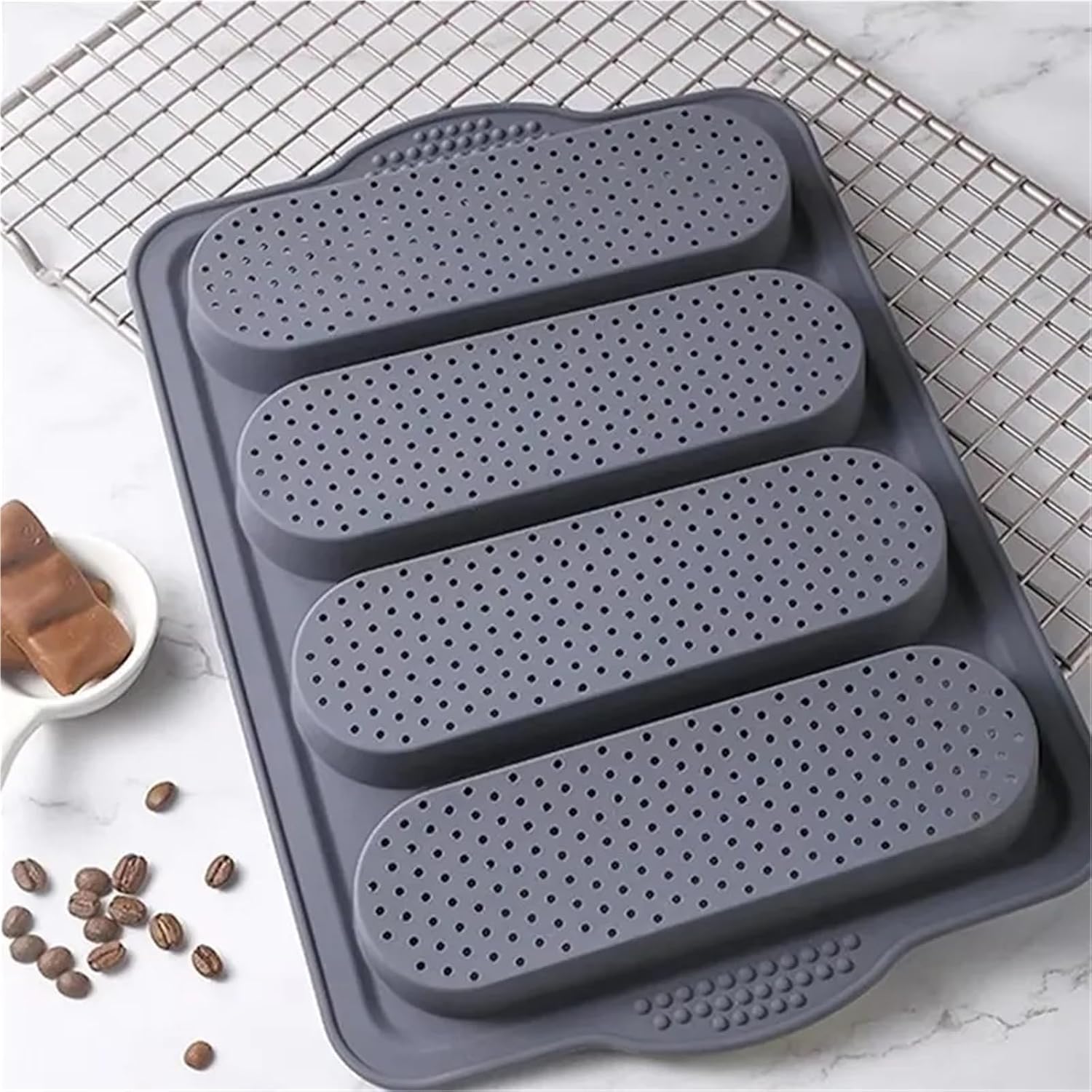 Large Silicone Baking Mold Non-Stick Baguette Bake Tray Restaurant-Grade Bread Mould Oven Kitchen Bakeware Accessories