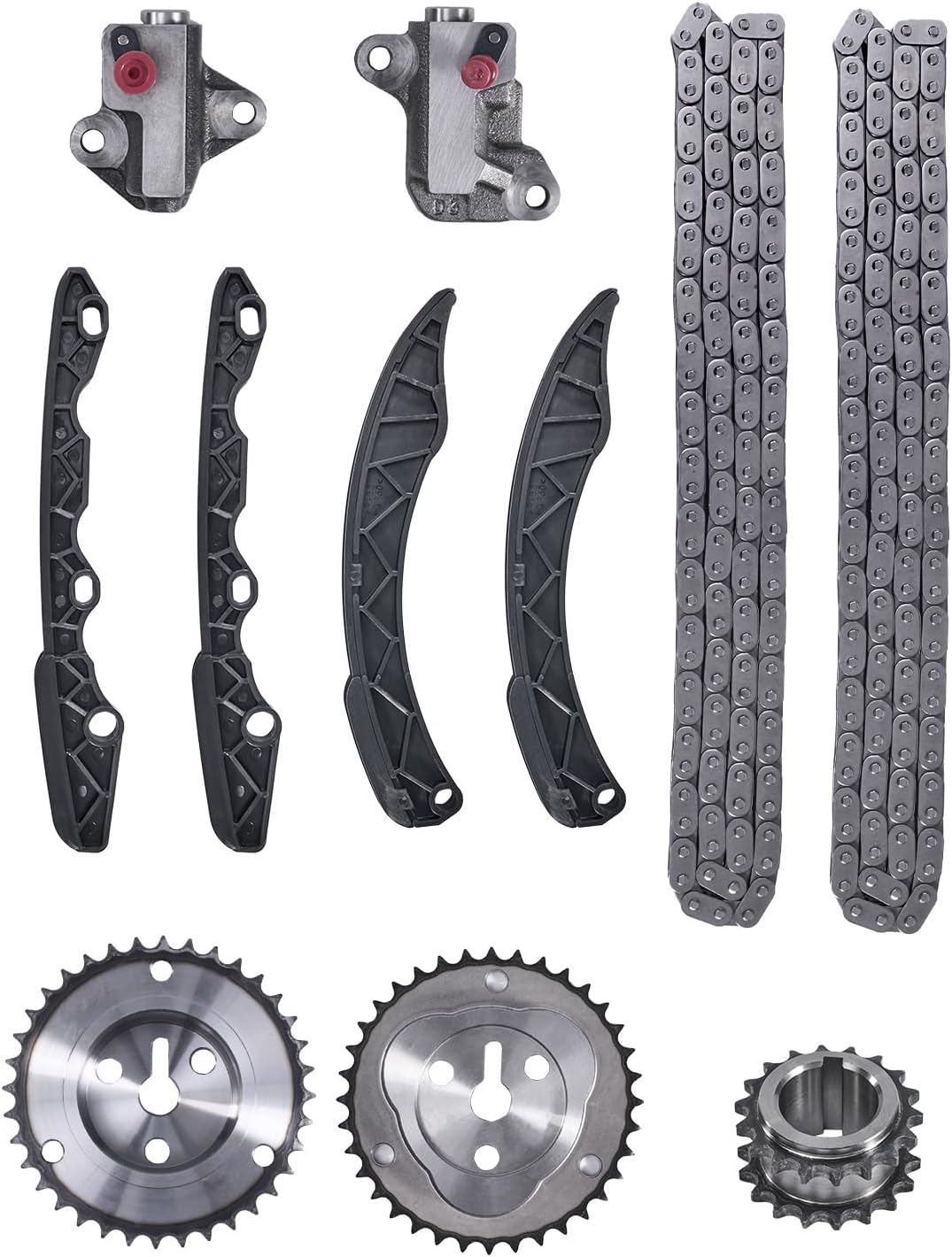 11 PCS Engine Timing Chain Kit Compatible with Subaru BRZ Forester Impreza WRX XV Crosstrek Legacy Outback & Scion FR-S 2.0/2.5L Replace # 13141-AA080