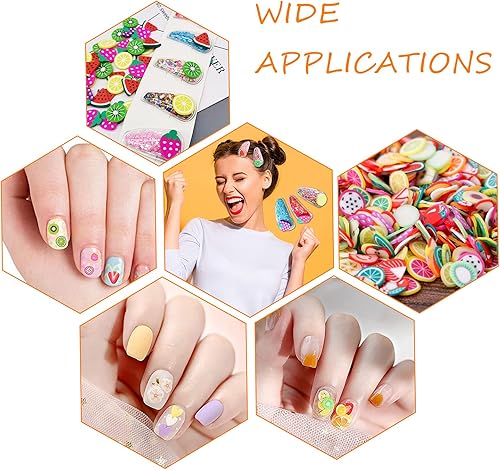 Miniatura 7 de ARRICRAFT 40 hebras hechas a mano de arcilla polimérica para arte de uñas, bastones con patrón mixto para manualidades, decoración de bricolaje, 2.0