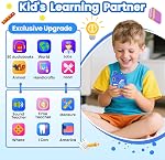 Kids Smart Phone for Boys Ages 3-8, Toy Cell Phone for Kids, Christmas Birthday Gifts for Boys, Toddler Learning Toy Phones with Touchscreen, Dual Camera, Game, Music, Storybook,8GB SD Card(Blue)