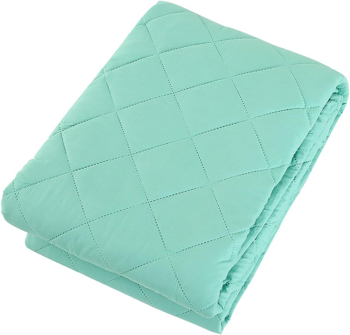 Super Soft Bedspread Mint Green,Twin Size 68x86 Inches Diamond Pattern Lightweight Hypoallergenic Microfiber Bed Coverlet Quilt