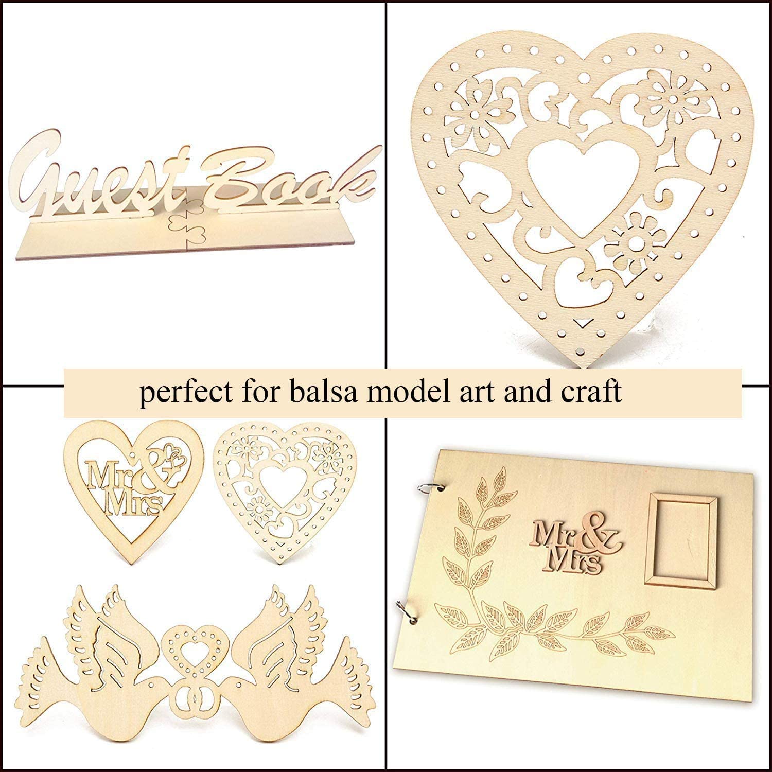 PD Craftozone Square Premium MDF Pine Wood 8 inch MDF Boards for Art and Craft - 2.6mm Unfinished Square Wood Slices for Resin Art, Mandala Art,Pyrography, Painting (8 inch x 8 inch, 10) 1