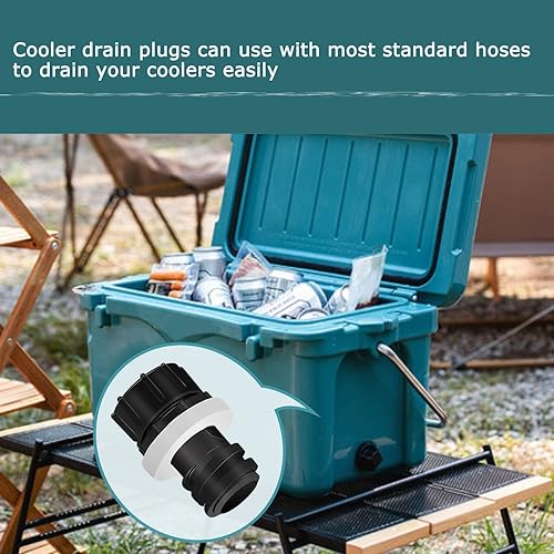 Miniatura 5 de Conexión de manguera de tapón de drenaje compatible con enfriador Yeti, repuesto de tapón de drenaje para la línea de enfriadores Roadie, Tundra y