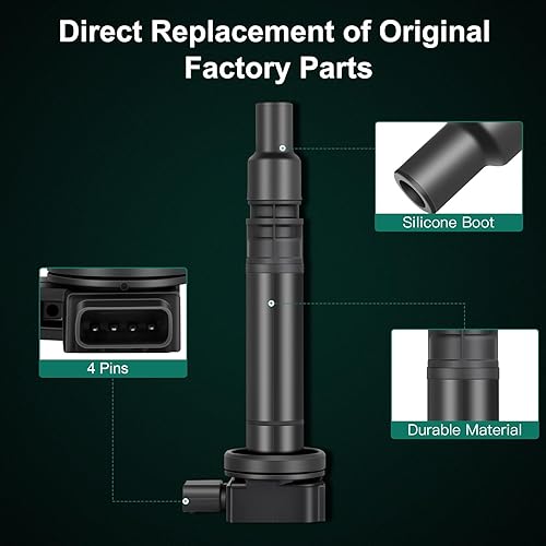 Miniatura 5 de SCITOO Paquete automotriz de la bobina de encendido del reemplazo para Tacoma 2000-2004 OE UF374 (1 PCS)