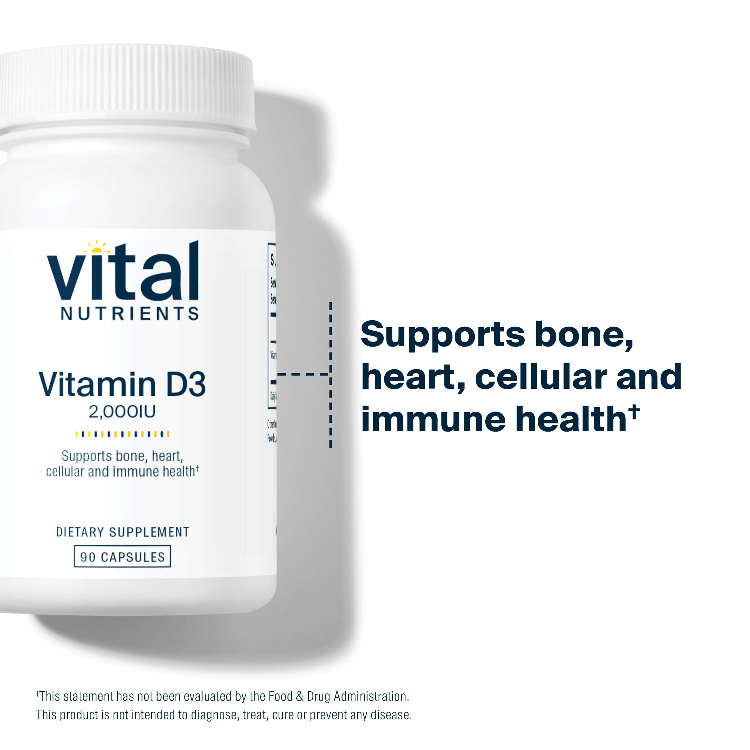 Vital Nutrients Vitamin D 2,000 IU, 90 Capsules — Amazon image 3
