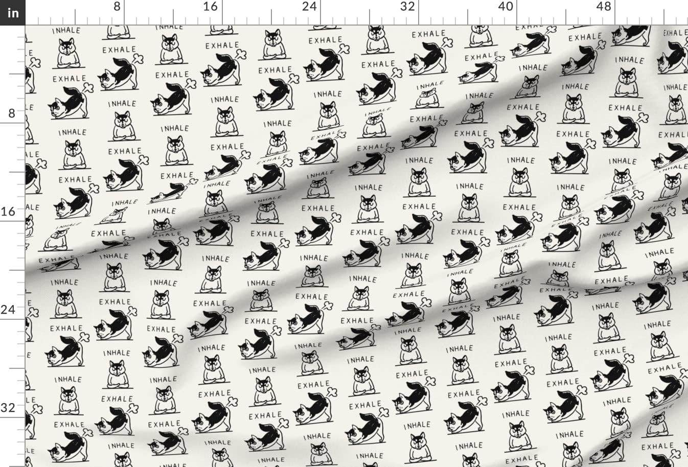 Spoonflower Fabric - Husky Dog Yoga Funny Novelty Printed on Minky Fabric by The Yard - Sewing Baby Blankets Quilt Backing Plush