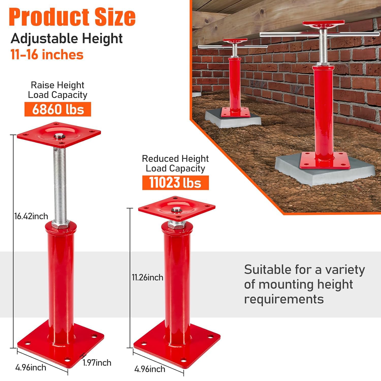 Heavy Duty Floor Jacks - 11023 LBS Capacity -4