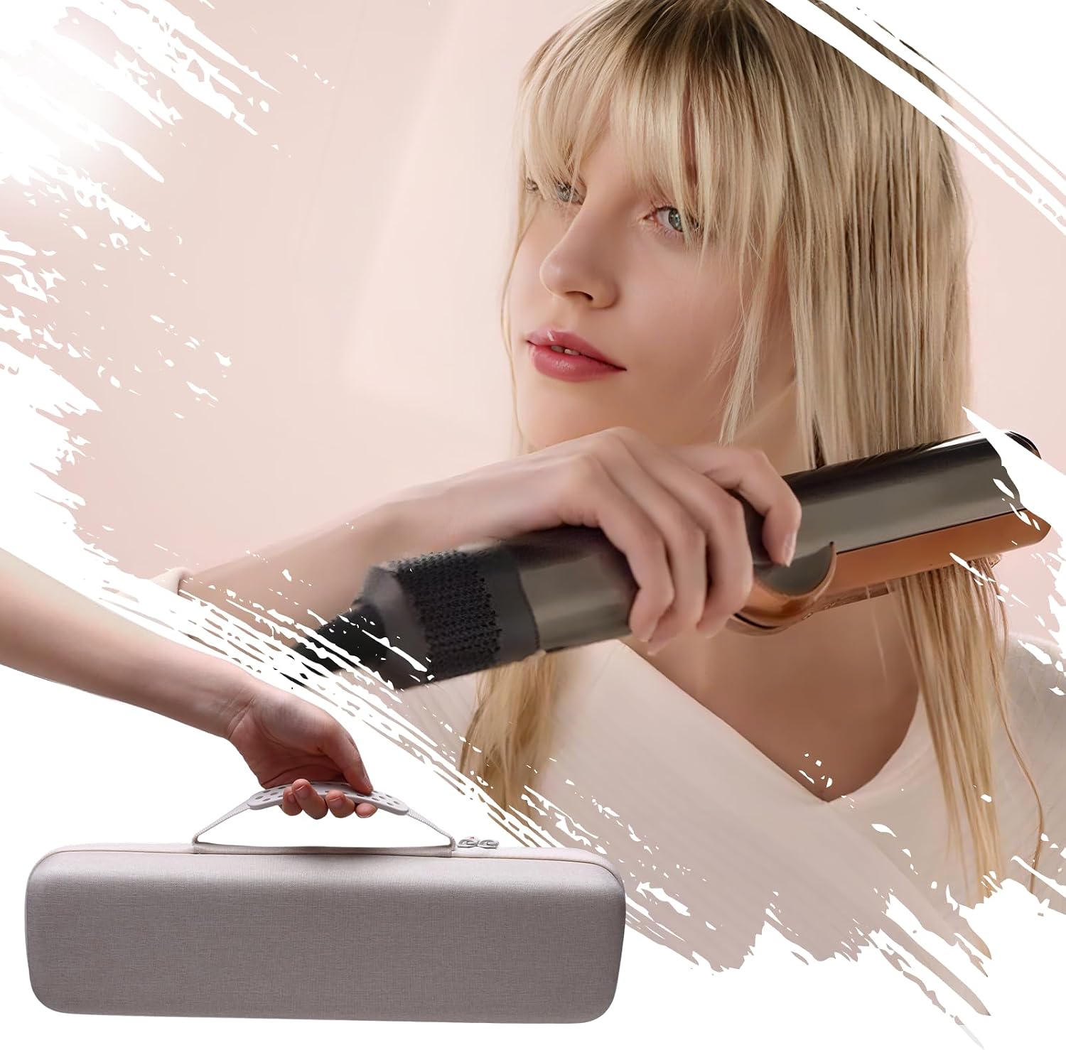XANAD Hard Case Compatible with Dyson Airstrait/Corrale Styler Straightener - Hair Straightening Irons Case