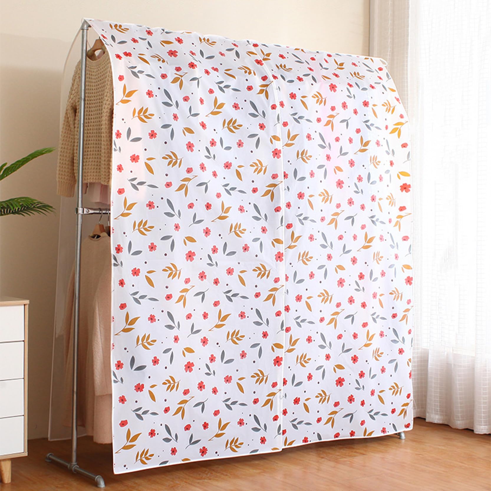 Copriabiti Ultra Alti 70,86 Pollici,Copriabiti Antipolvere Traspirante,Copriabiti Protettivo per Abiti Lunghi, Cappotti, Facile da Usare e da Pulire,C-200 x 180 cm