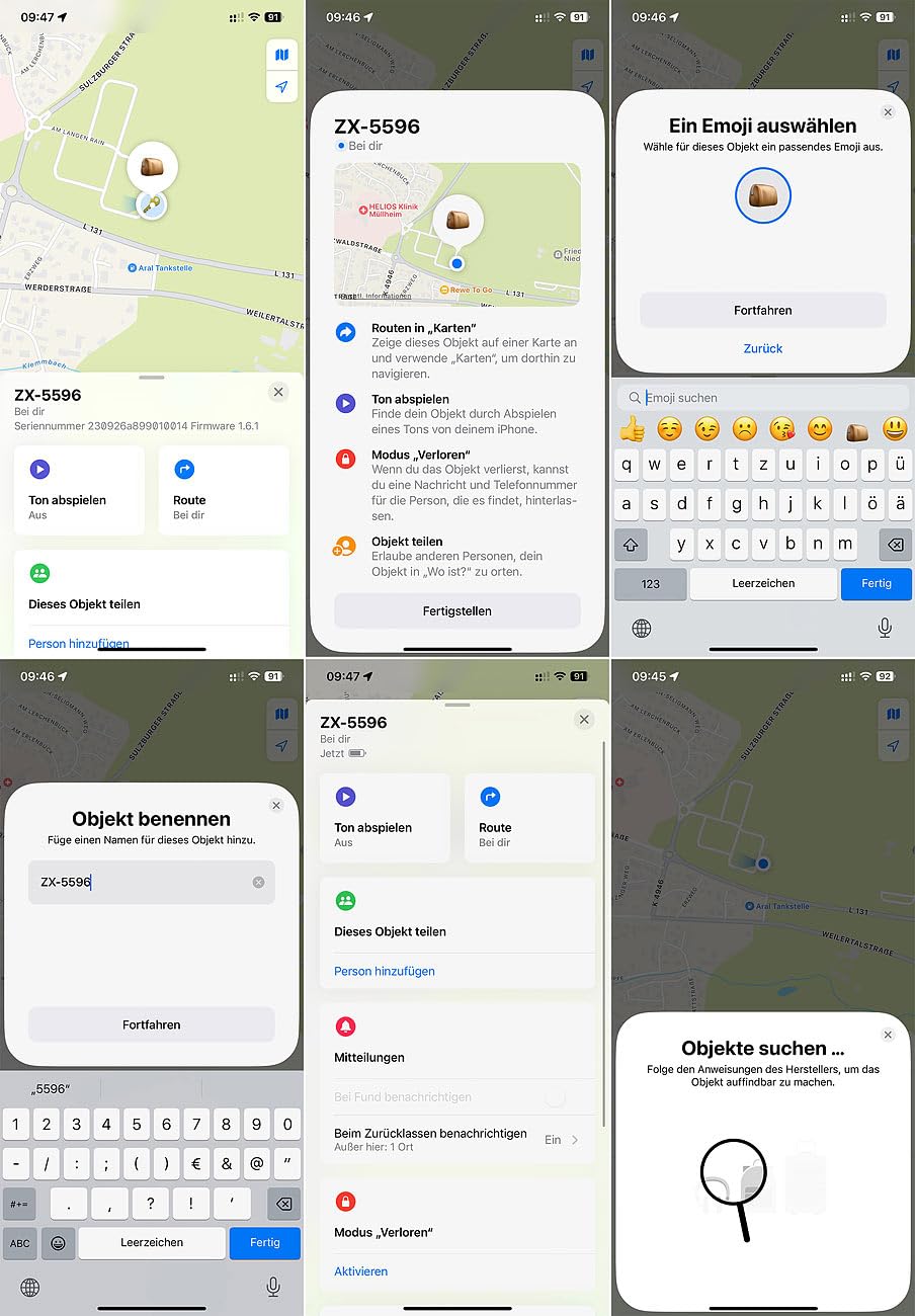 4 traceurs localiseurs d'objets et de clés rechargeables SGF-50 [Callstel]