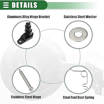 Amazon.com: Motoforti Fuel Door Spring Hinge Pin Kits