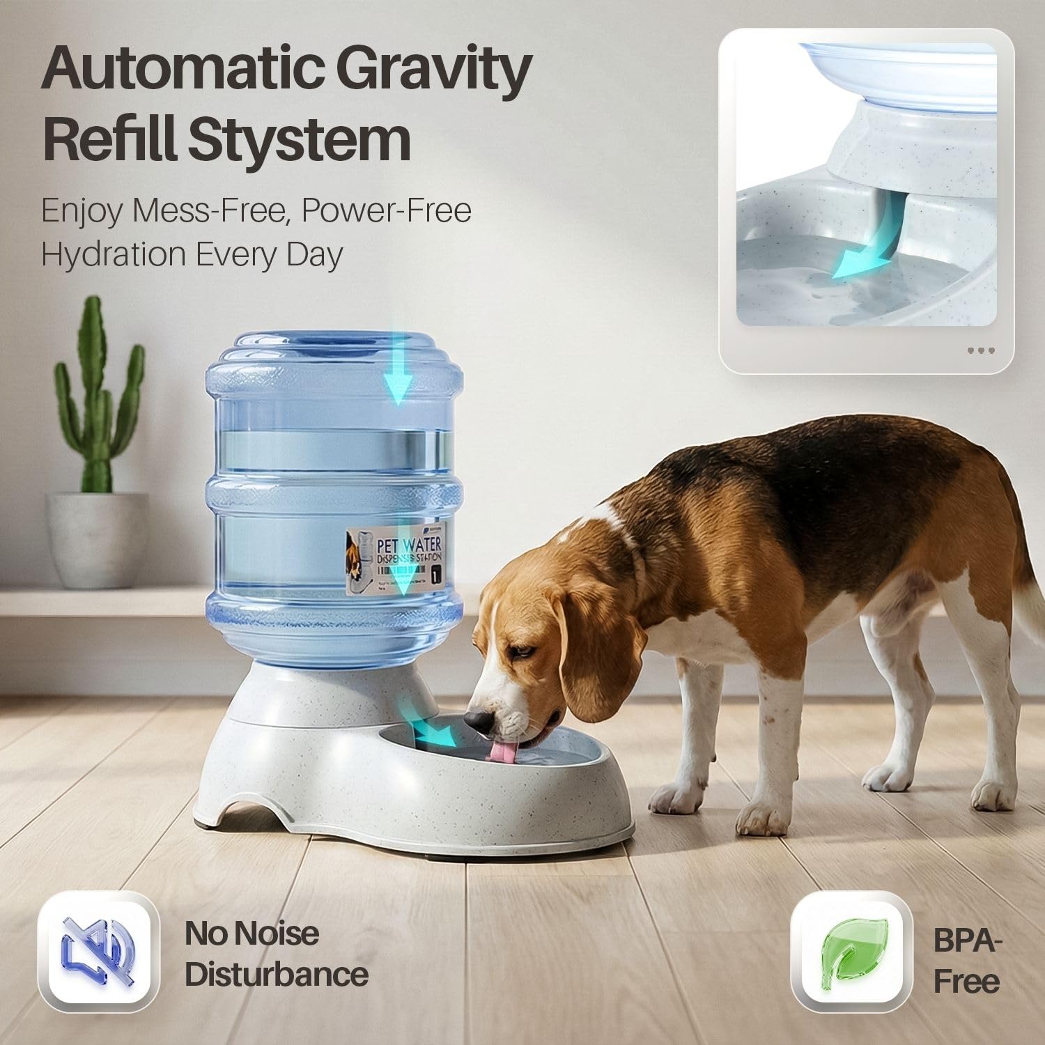 Flexzion Gravity Distributeur de Nourriture pour Animaux domestiques (Petit) pour Chiens et Chats - Distributeur Automatique de Nourriture sèche - Bol de Stockage de Nourriture sèche - Fournitures