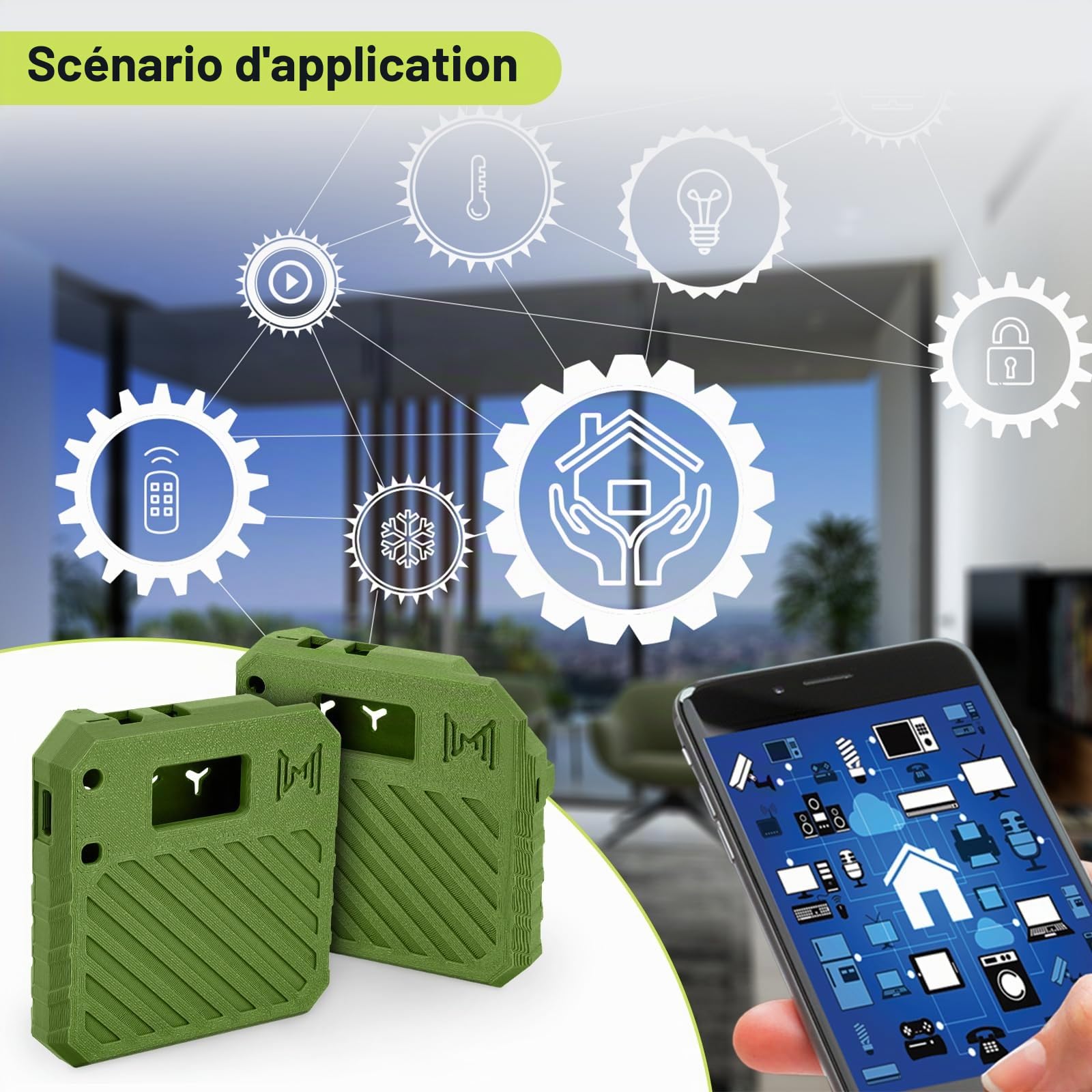 1 pack ESP32 pour Heltec V3 Houig, carte de développement LoRa, Meh Houig avec connecteur Atea et interface TyeC, N33, vert armée