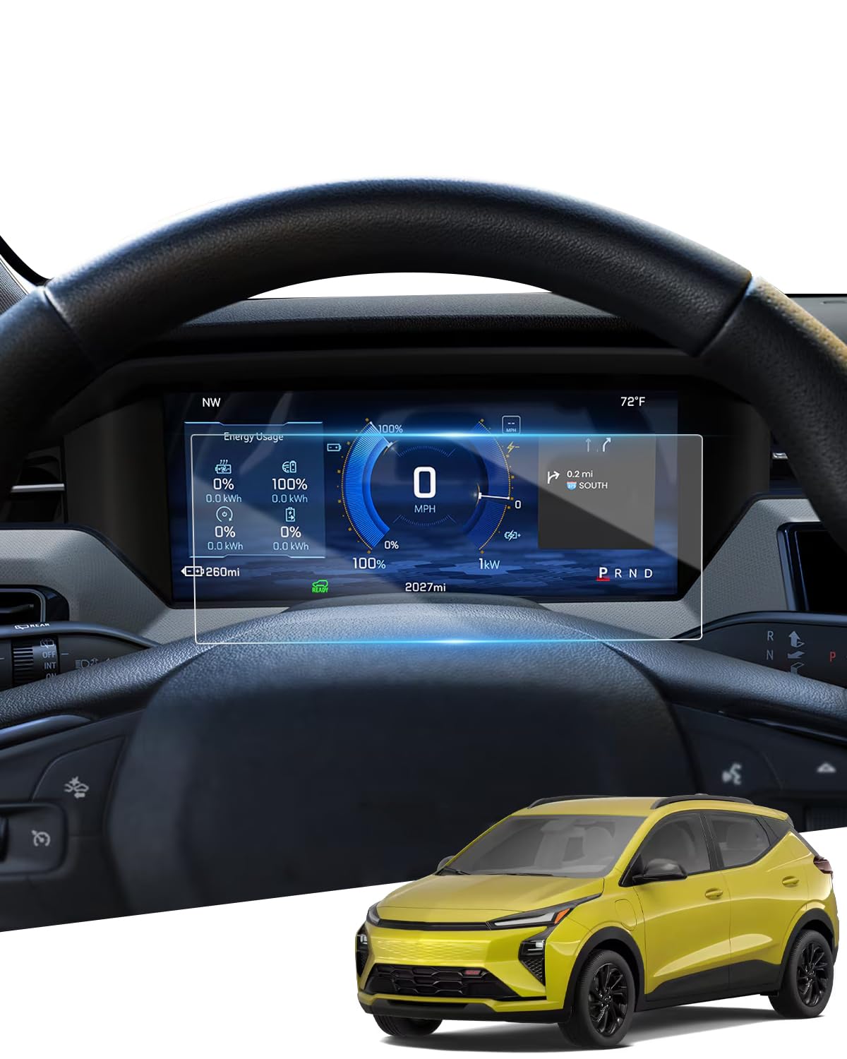 Protector de pantalla para Chevy Bolt 2027 a prueba de arañazos 11" 8