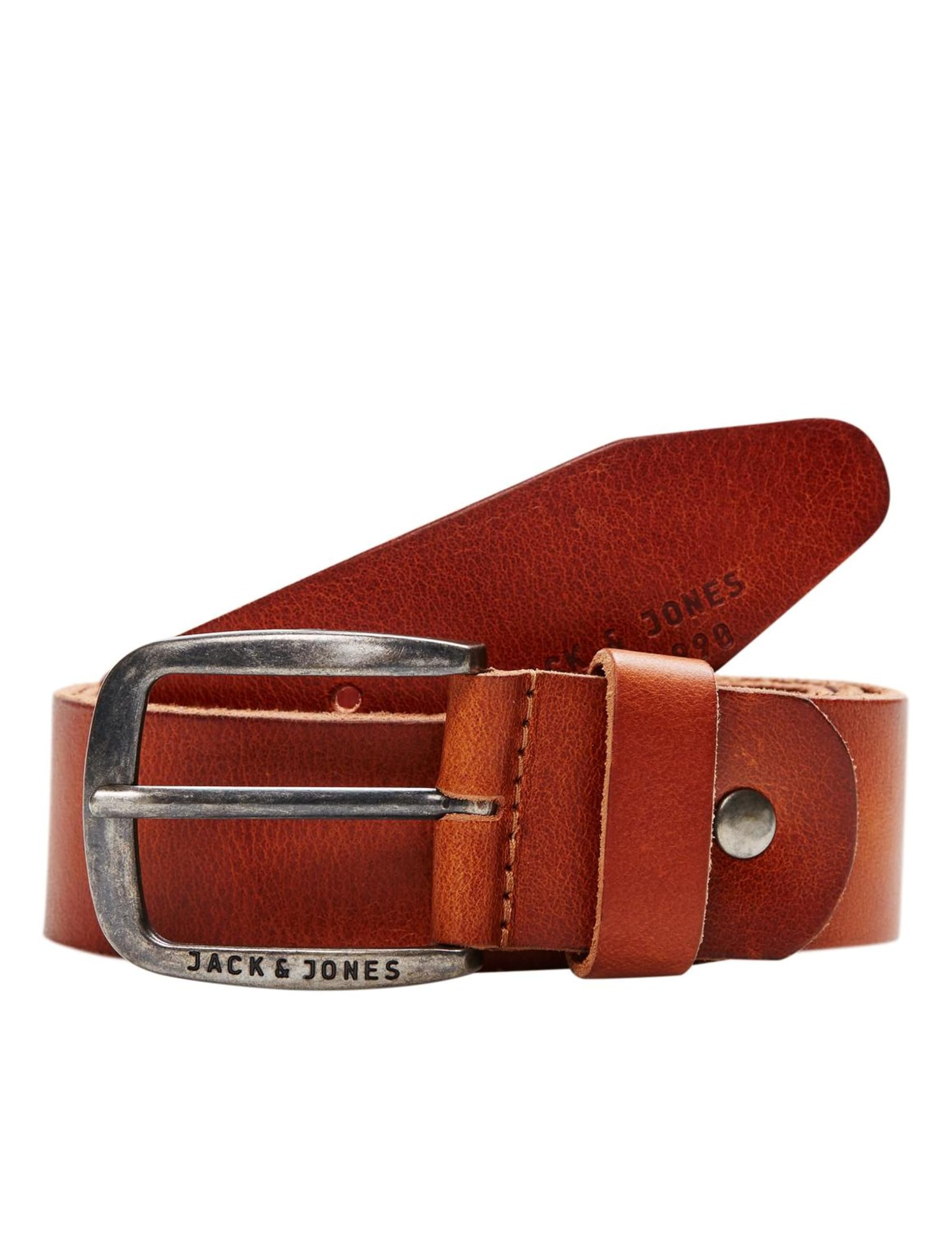 Jack & Jones Jjipaul Jjleather Belt Noos, Cintura, Marrone (Mocha Bisque), 90-image