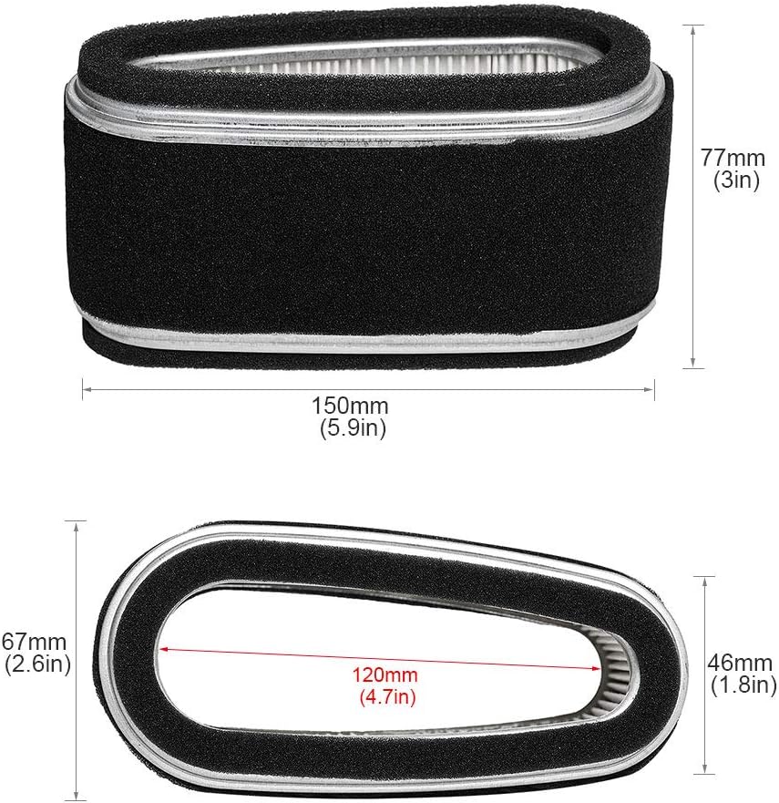 HIFROM 11013-2110 Air Filter Pre Filter 49065-7010 Oil Filter Spark Plug Fuel Filter Shut Off Valve Tune Up Kit Compatible with Kawasaki FC420 14 HP 4-Cycle Engine Lawn Mower Engine Maintenance Kit : Patio, Lawn & Garden