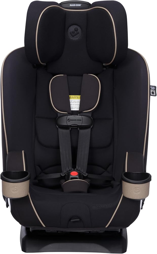 Maxi-Cosi Kani 4-in-1 Infant Kids Convertible Car Seat, Rear-Facing Forward-Facing Carseat, Booster, Slim Fit, Magnetic Buckle, 5-Position Recline, Fits 5-100 lbs, 19-57 in, Caspian Caviar