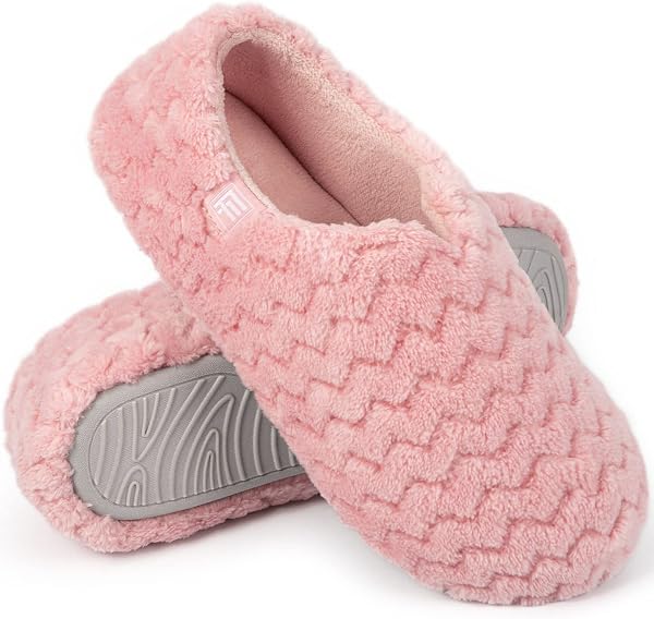 FamilyFairy Women's Memory Foam Closed Back Slippers