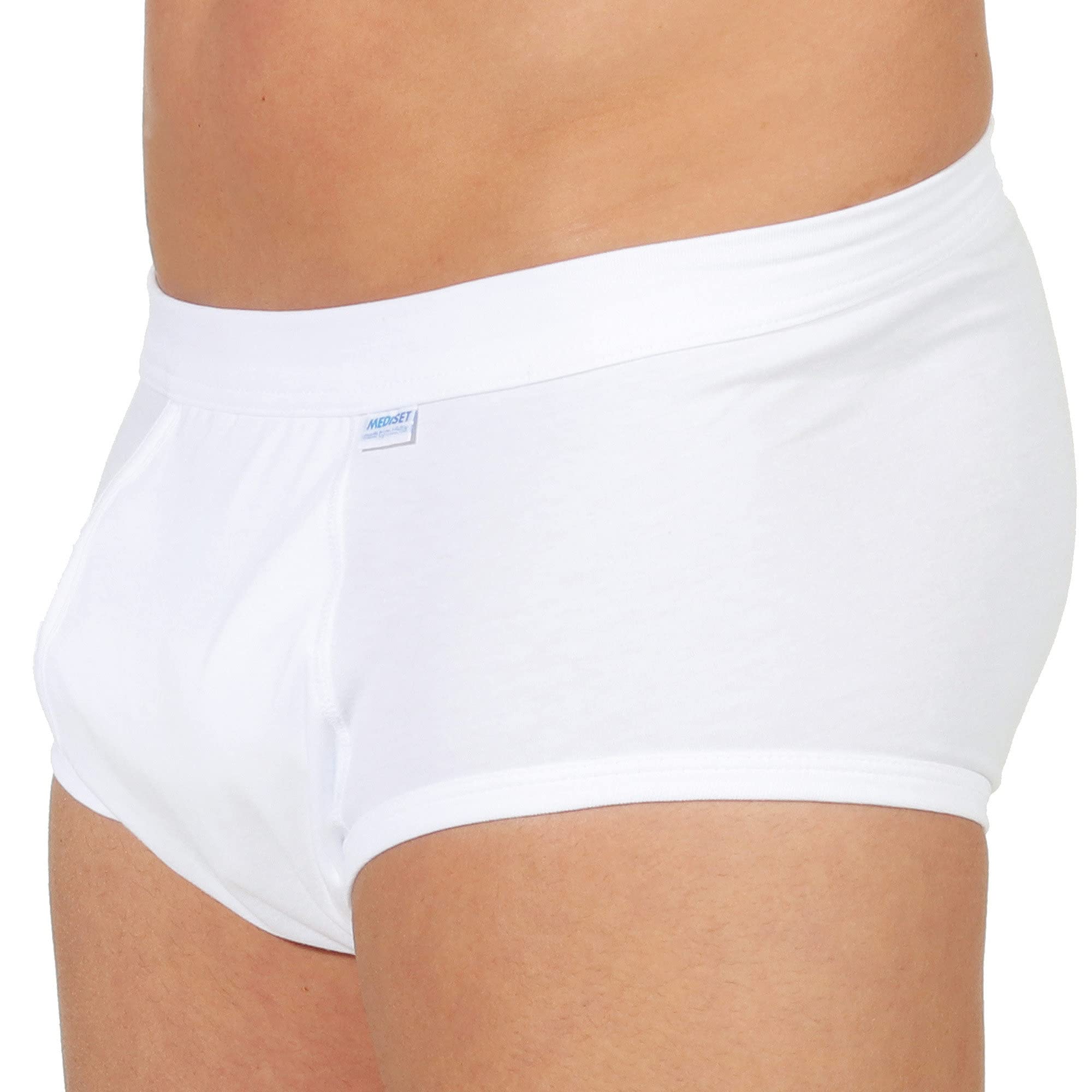Mediset Herren Hygiene-Slip 2er-Pack weiß Größe 6