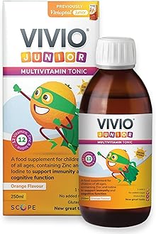 Multivitamin Tonic for Kids – 12 Added Vitamins Plus Zinc & Iodine to Support Your Child’s Immunity & Cognitive Function - Orange - 250ml