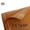 Blue Max 12x15 ft Waterproof Canvas Tarpaulin – Heavy-Duty, UV-Resistant & Multi-Purpose Outdoor Cover gallery image