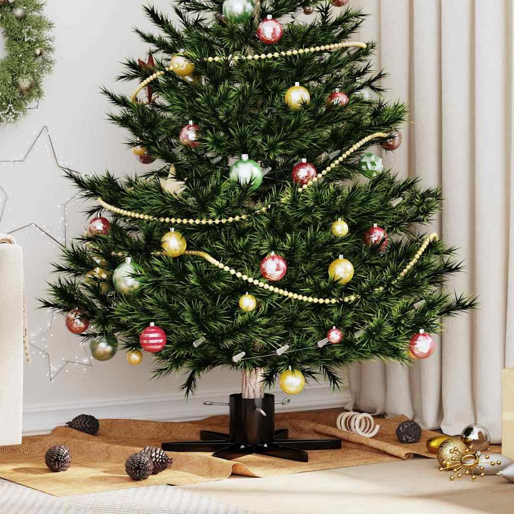 Tomostar Support de Sapin de Noël, Pied de Sapin de Noël Base d'arbre 1.73 Noir 49 x 49 x 15,5 cm Acier