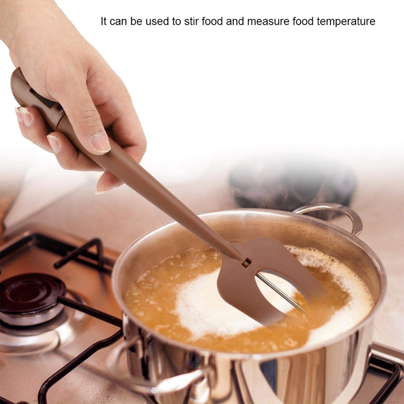 Thermomètre Numérique à Spatule - Mesure -50°C à +300°C - Pour Chocolat, Confiture, Viande - Avec Écran LCD Et Pile - 9