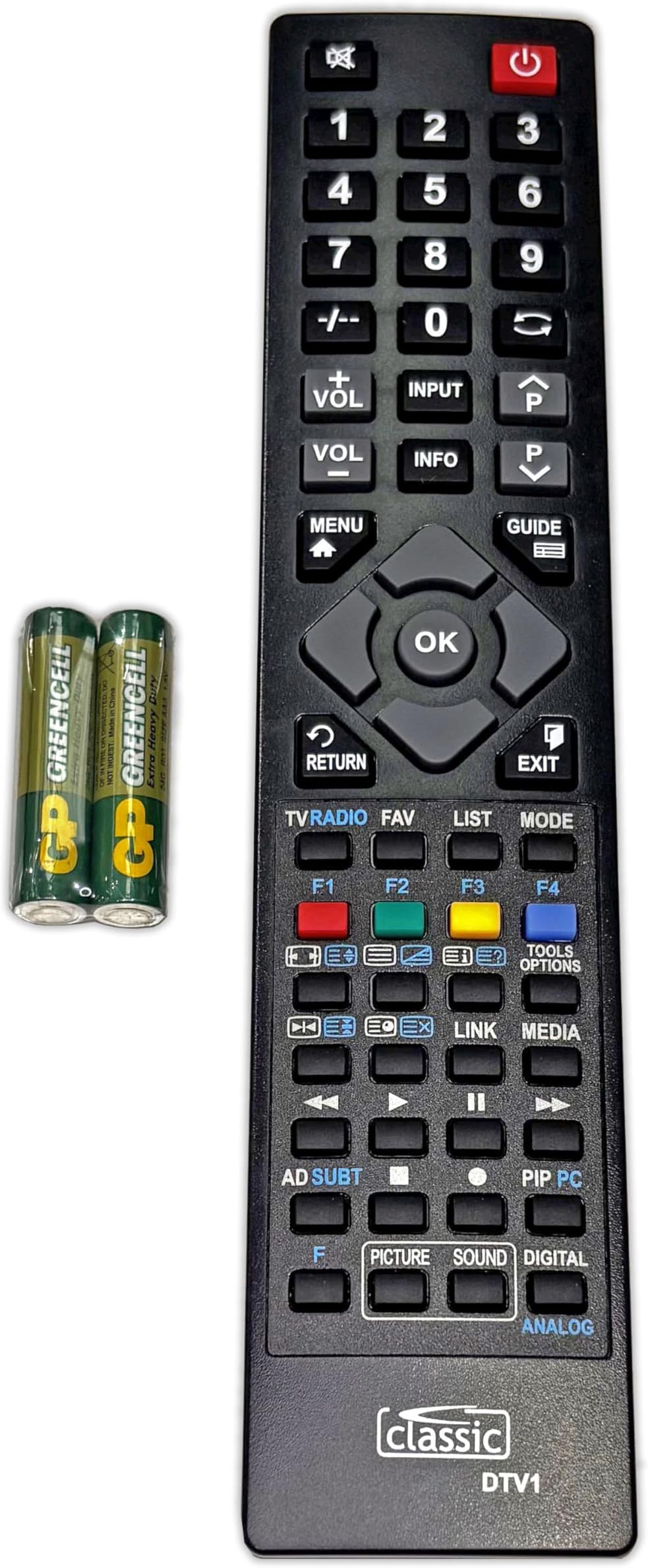 Classic Replacement Remote Control for Axxion ALCD-224 (batteries included)