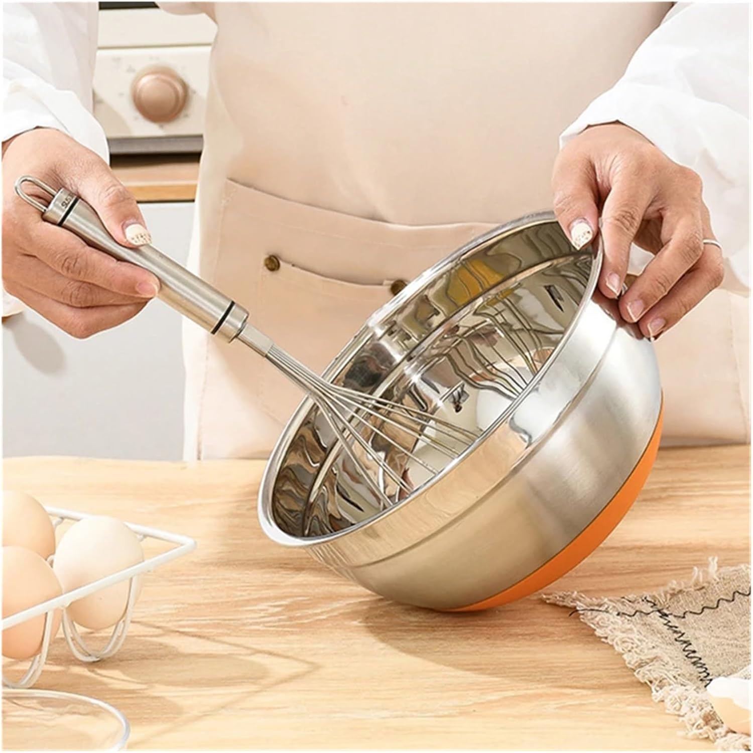 Salad Mixing Bowl Bottom Fruit Vegetable Bowls Beater