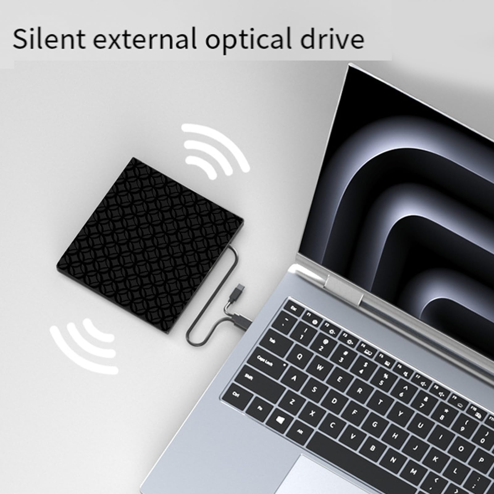 External Drive for Laptop Portable USB Disc Player Hard Drive with Card Slot 3 2.0 Porte 1 3.0 Connettore Per Laptop