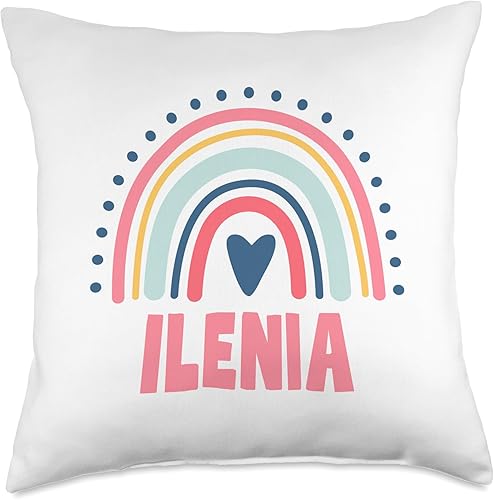 Miniatura 4 de Idea Regalo Personalizzata con Nome Gifts Idea Ilenia Name Custom Woman Myth Legend Pink Birthday Party Throw Pillow, 16x16, Multicolor