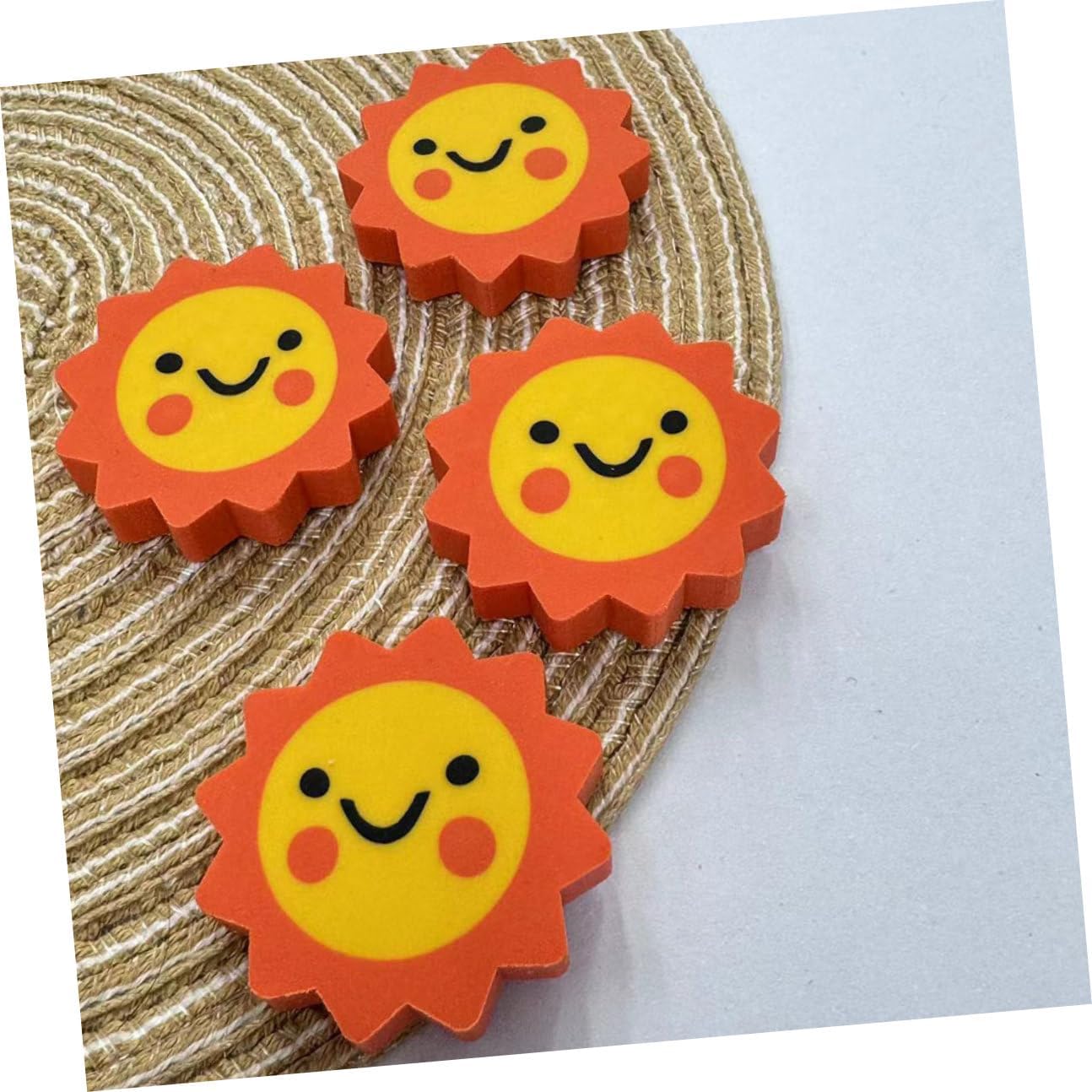 50pcs Sunflower Pencil Eraser Tops Bulk Cute Small Erasers for Classroom Rewards School Supplies Party Favors