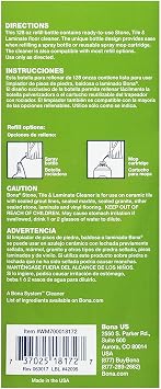 Bona Stone, Tile & Laminate Floor Cleaner Refill, 128 oz, 2 Pack